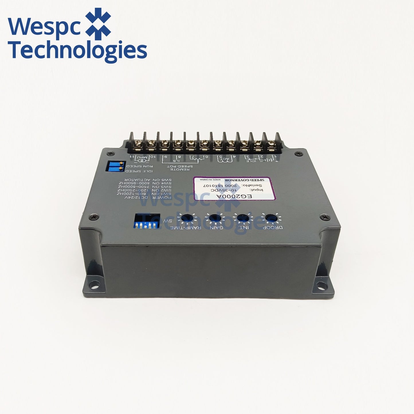 EG2000A Speed Controller Governor Electronic Speed Control Board Generator Set