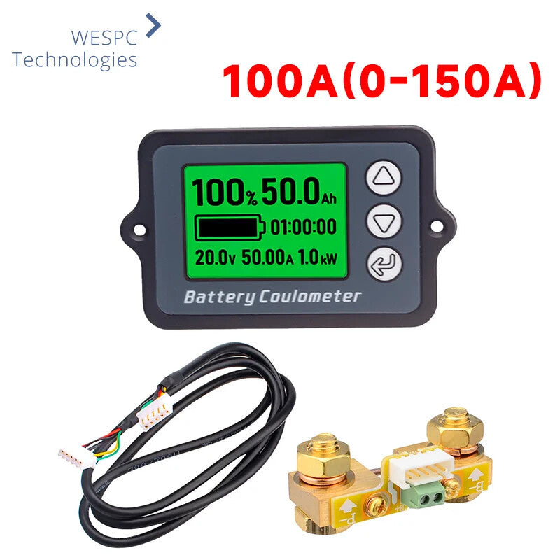 TK15H DC8-120V 50A Battery Coulometer Battery Tester Coulometer Voltmeter