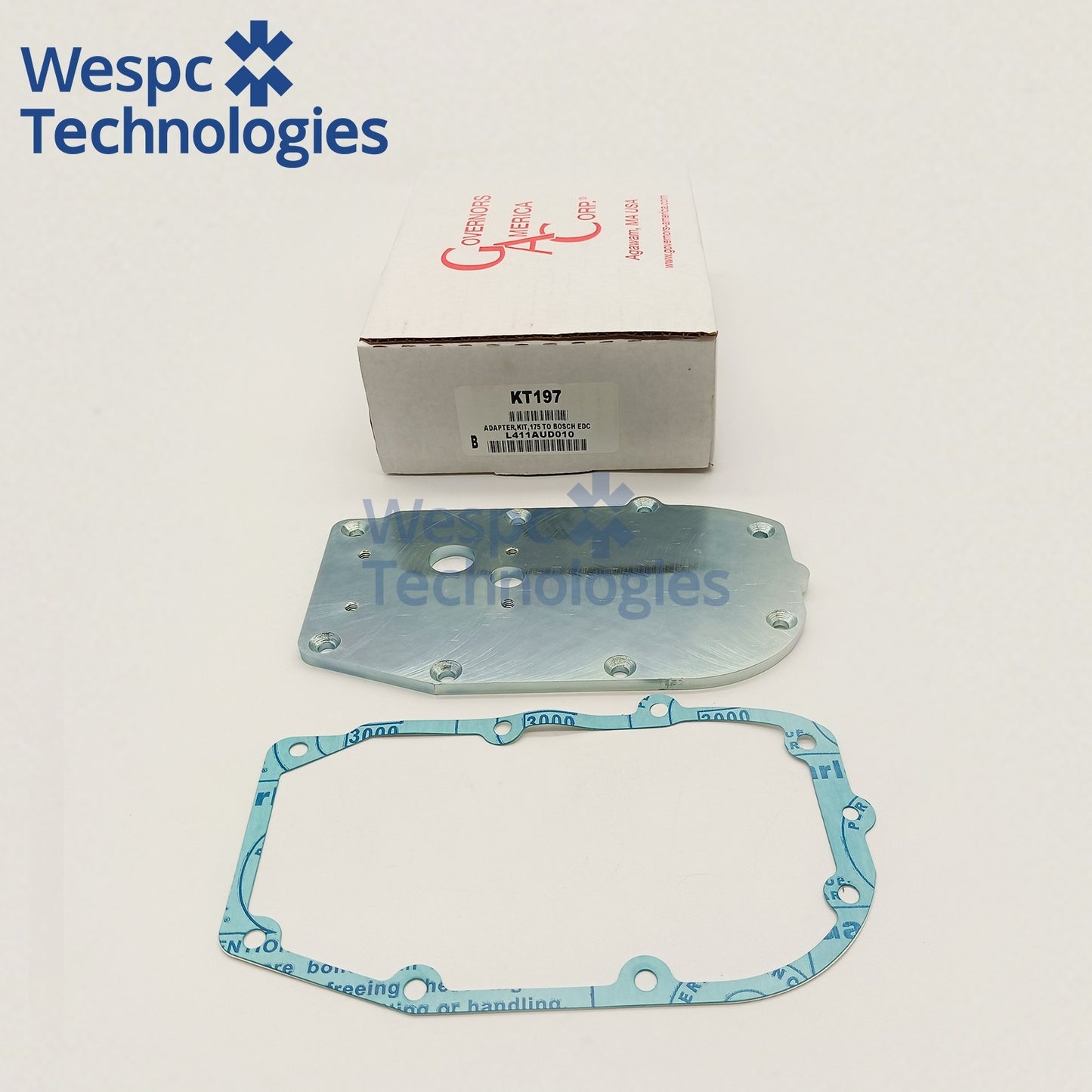 Original KT197 175 Series EDC Governor Mounting Plate Linkage Gasket Hardware