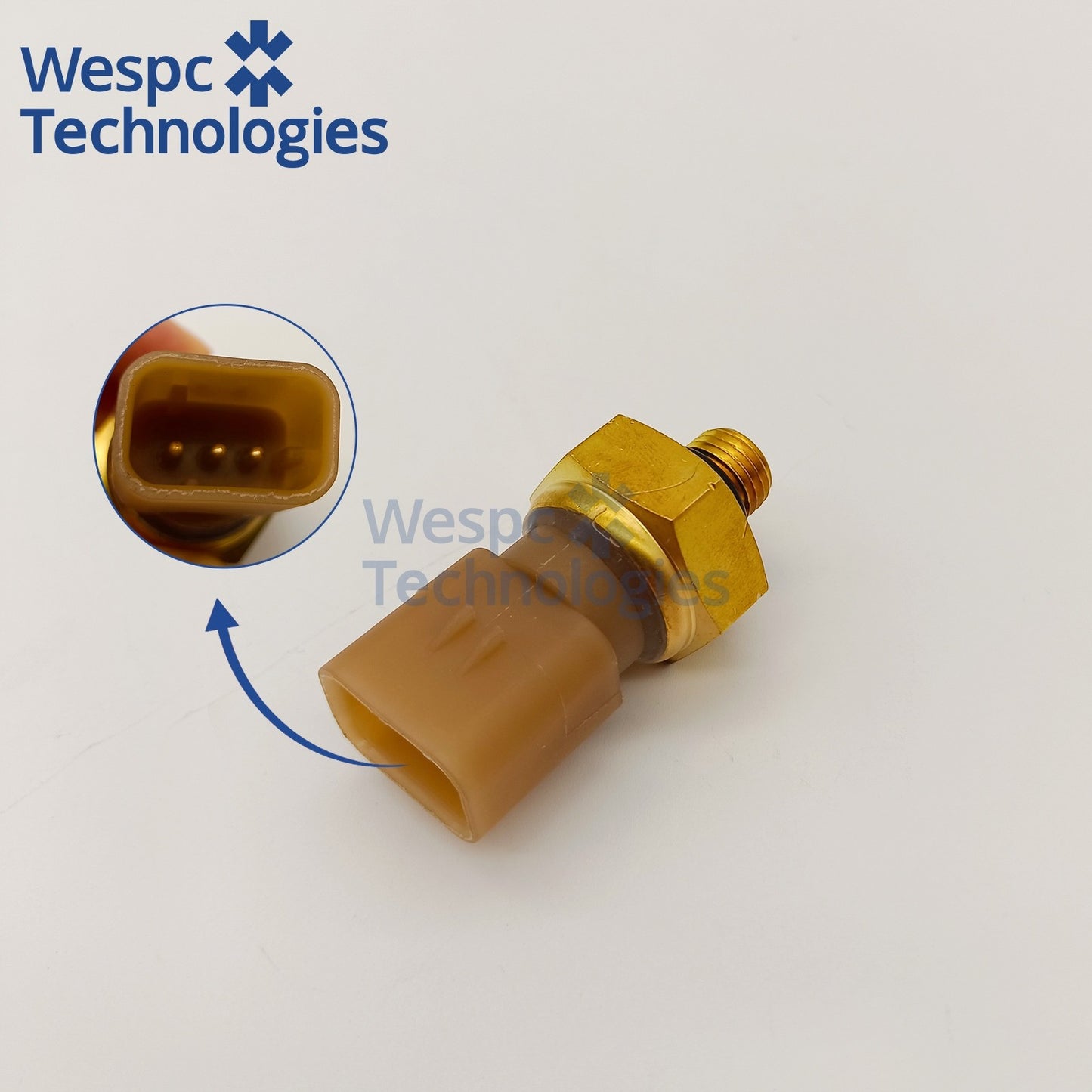 KRP1692 Analog Oil Pressure Sensor 3‑Pin For Perkins 2206 2506 2806 Diesel Generator