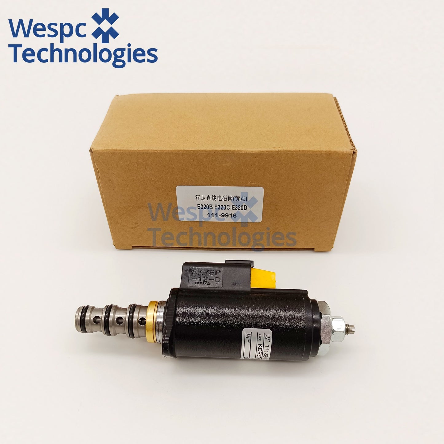 111-9916  24V 1/2 Inch Solenoid Valve SKY5P-12-D Electromagnetic Valve Fits for Caterpillar 320 320B 320C Excavator