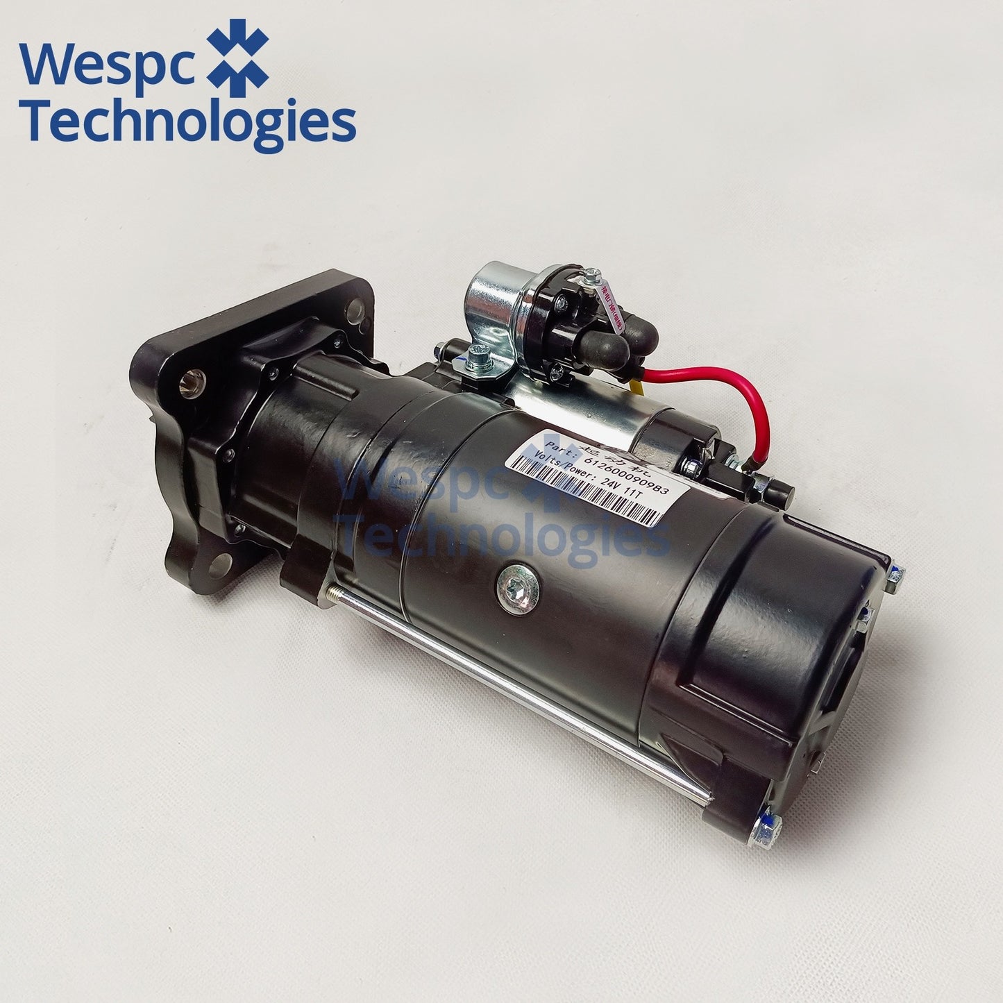 24V Starter Motor 612600090983 Engine Starting Motor Replacement for Weichai WD615 WP10 Sinotruk HOWO Shacman Truck