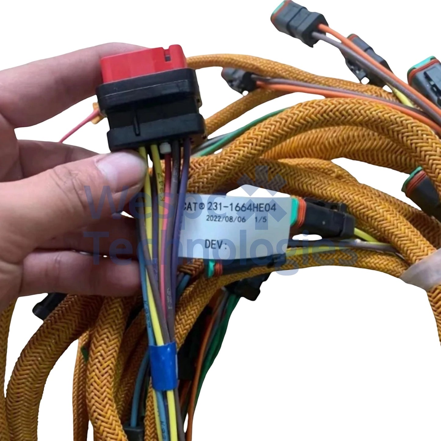 231‑1664 2311664 Distribution Valve Main Control Valve Wiring Harness For CAT E365C Excavator Hydraulic Solenoid Loom