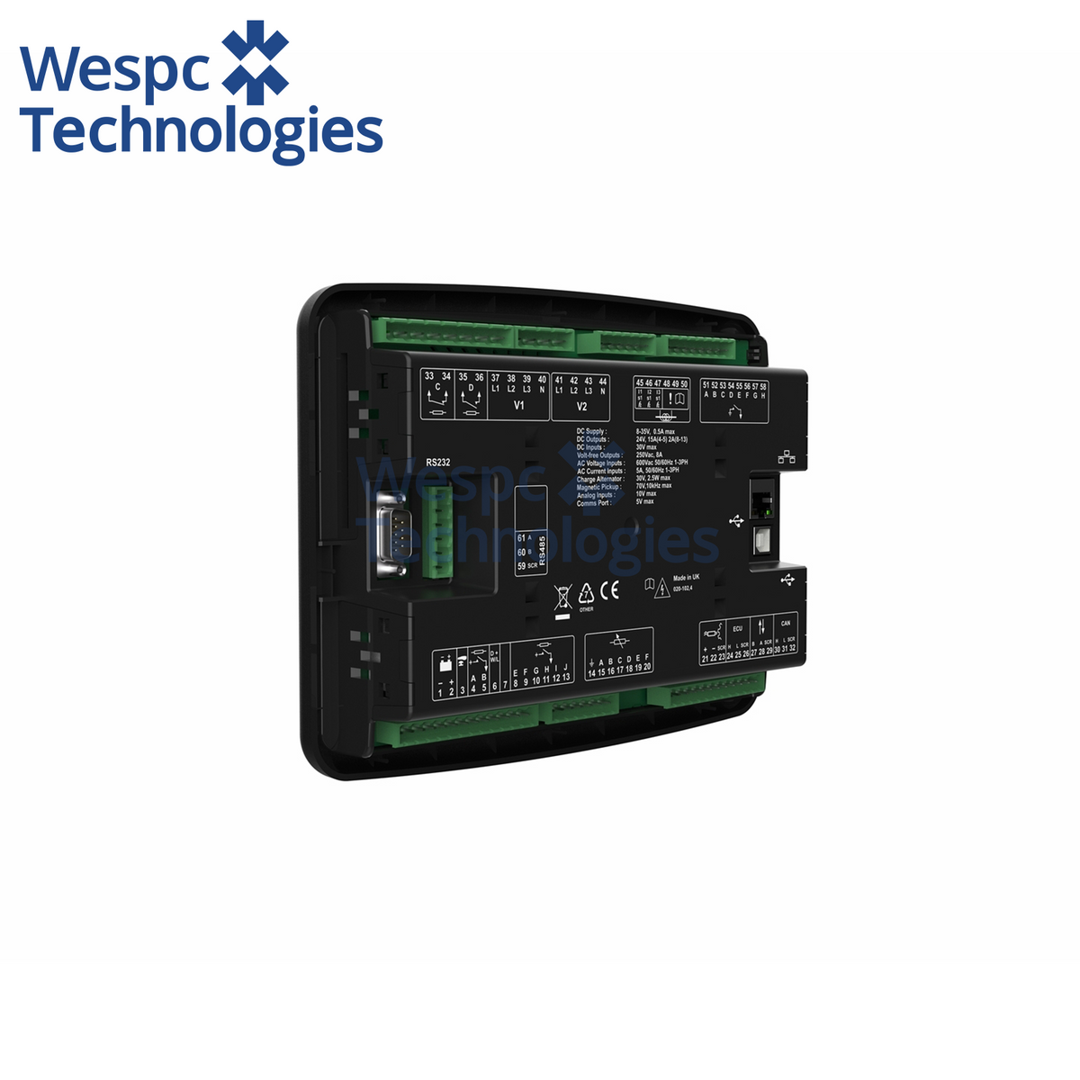 Original DeepSea DSE7420 MKII Auto Mains Failure Control Module Diesel Engine Genset Panel Controller