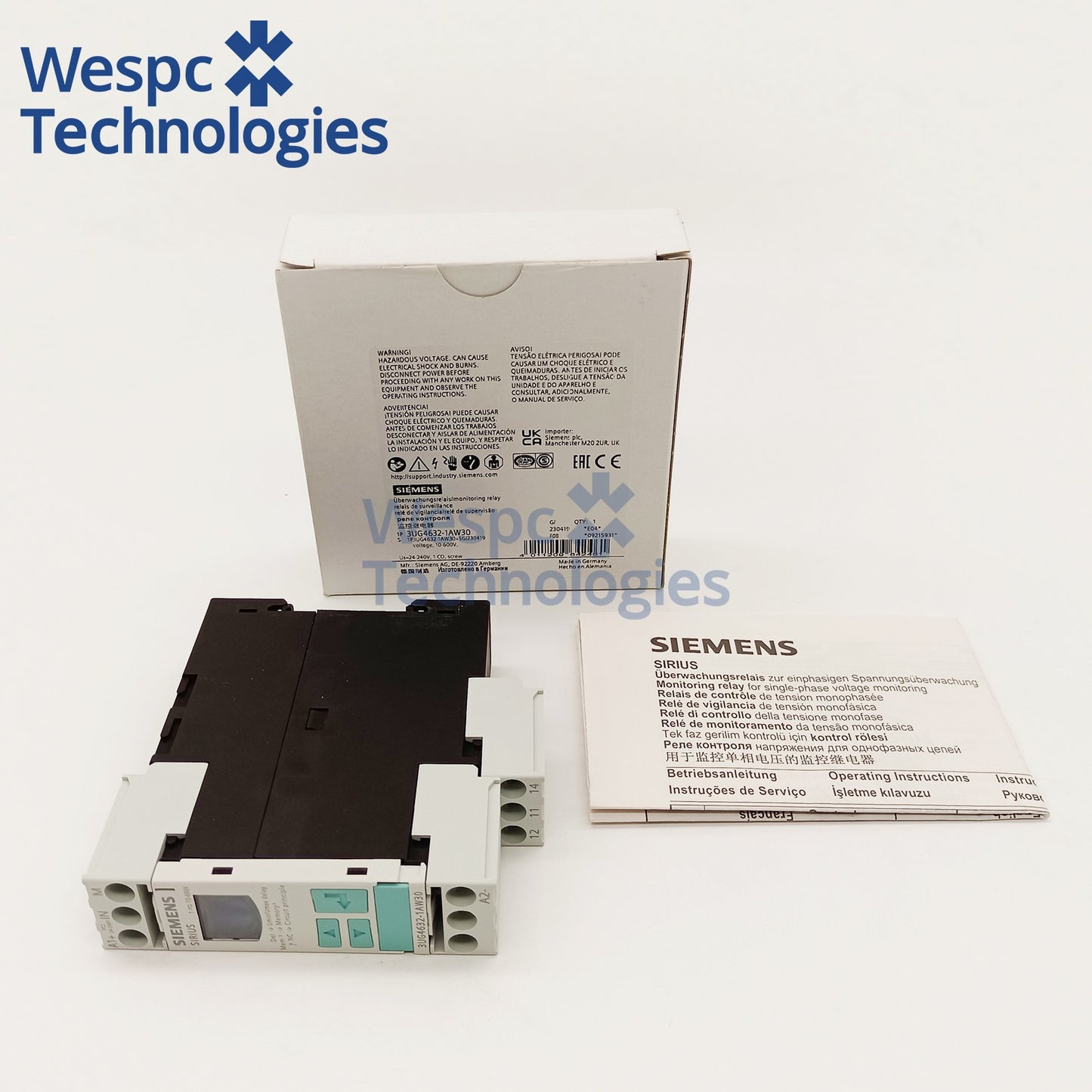 3UG4632-1AW30 Digital Monitoring Relay New Sealed in Box for Industrial Control