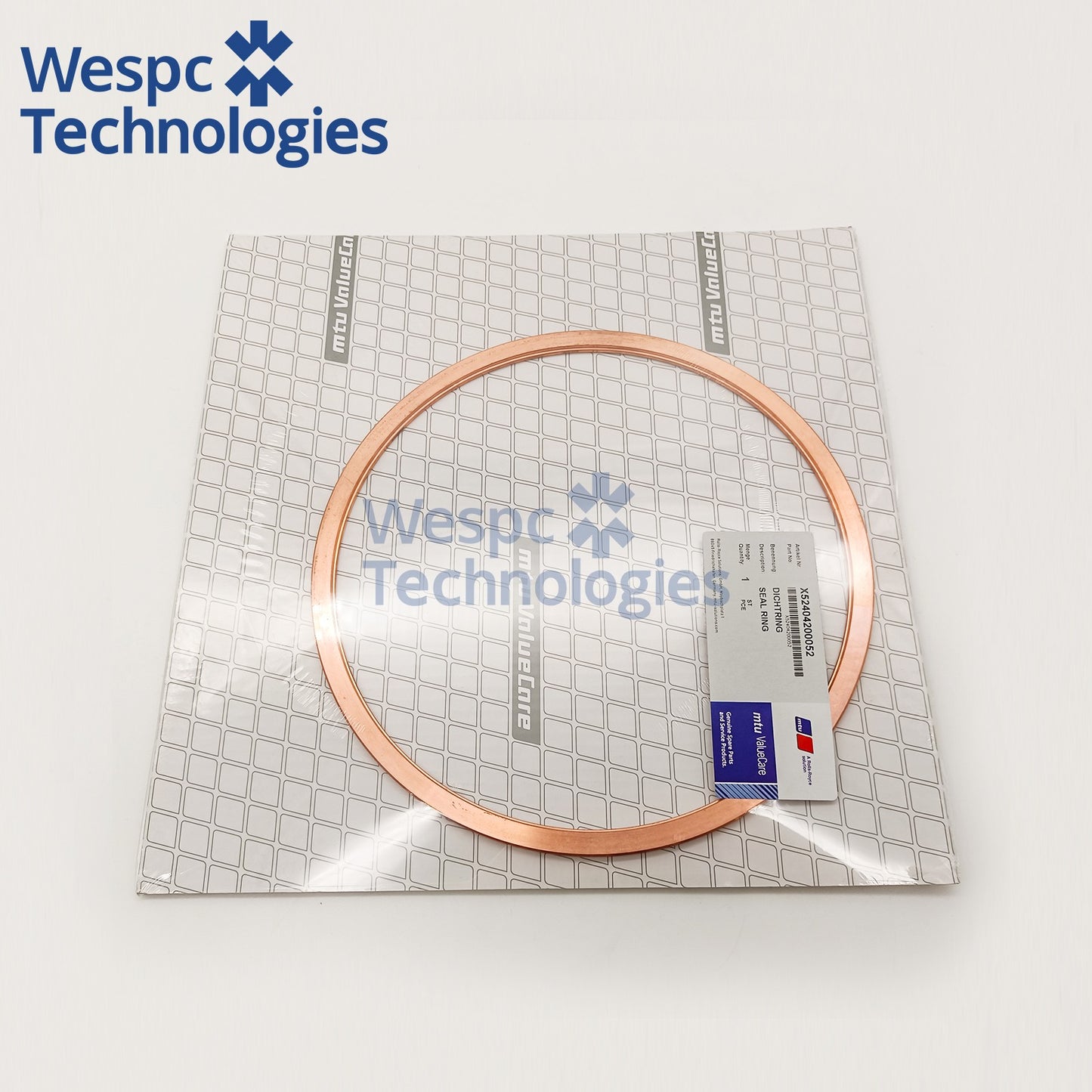 Original X52404200052 FKM Viton O Ring Seal Replace 52404200052 For MTU 2000 4000 Series Marine Generator Diesel Engine