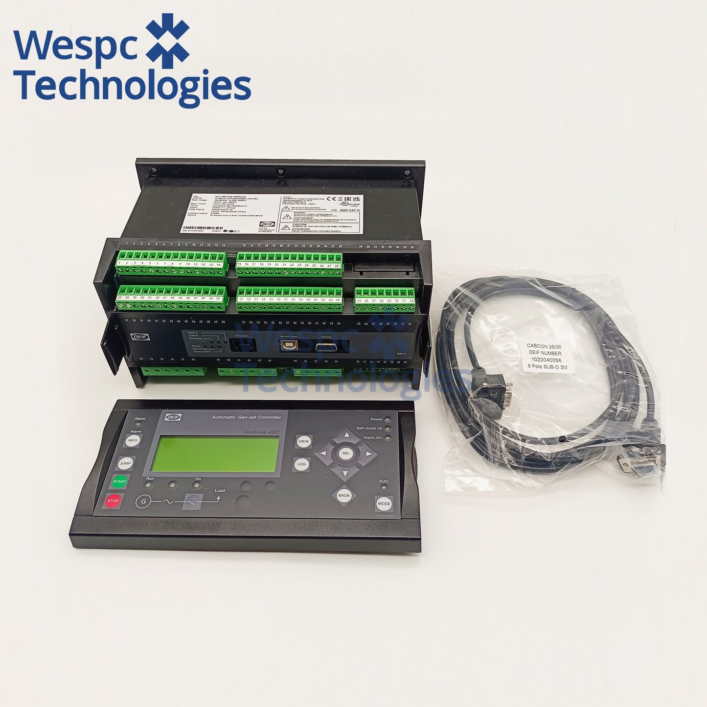 Original DEIF AGC-4 MKII Automatic Genset Controller Generator Set Controller
