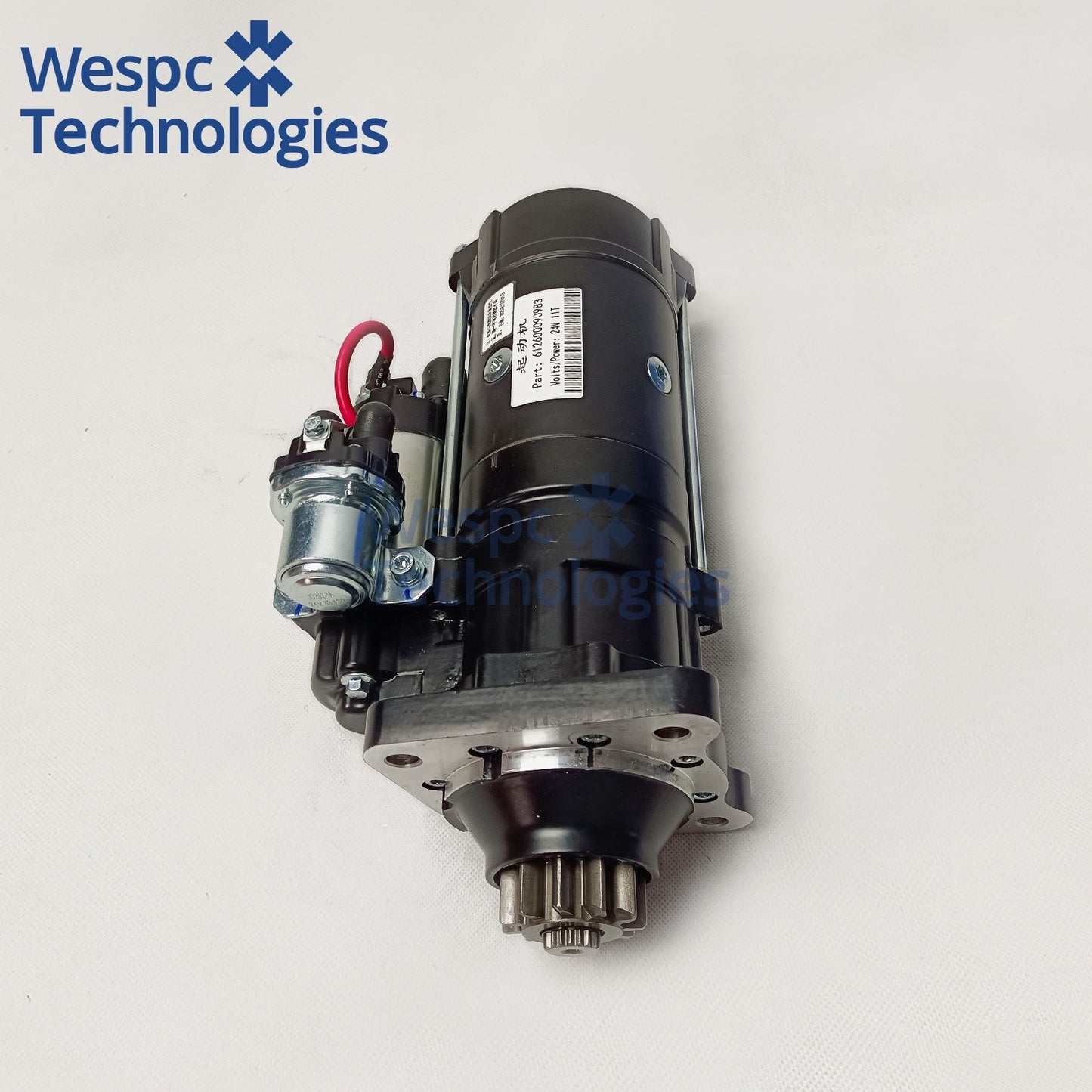 24V Starter Motor 612600090983 Engine Starting Motor Replacement for Weichai WD615 WP10 Sinotruk HOWO Shacman Truck