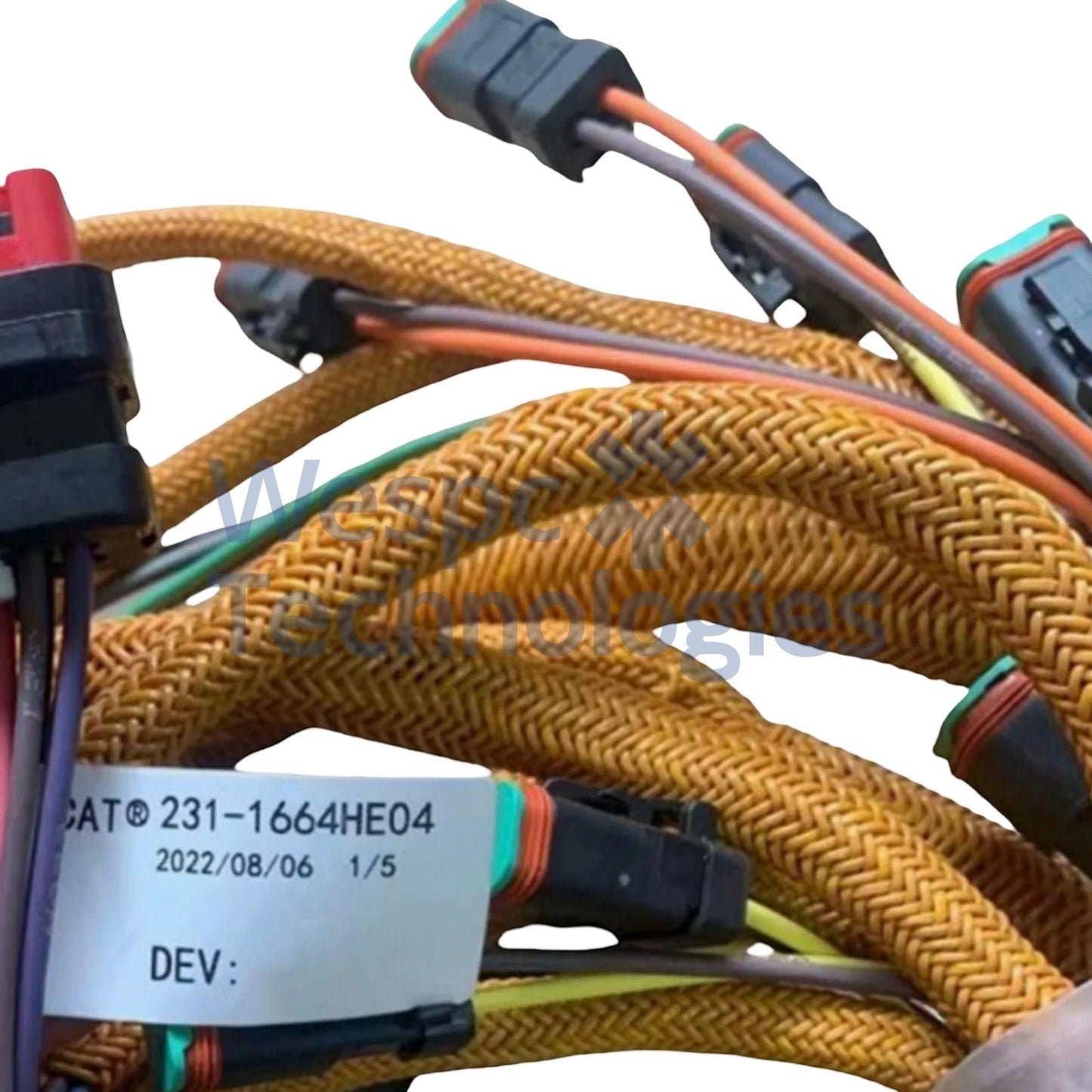 231‑1664 2311664 Distribution Valve Main Control Valve Wiring Harness For CAT E365C Excavator Hydraulic Solenoid Loom