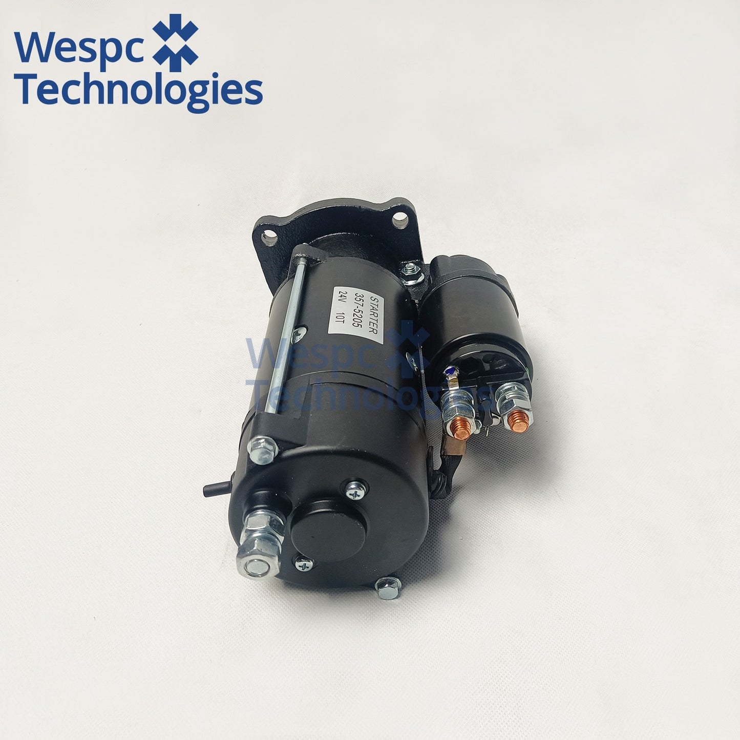 357-5205 24V Heavy Duty Starter Motor 10 Teeth Replacement for Caterpillar Excavator and Diesel 1104D 1106D C4.4 C7.1 Engine