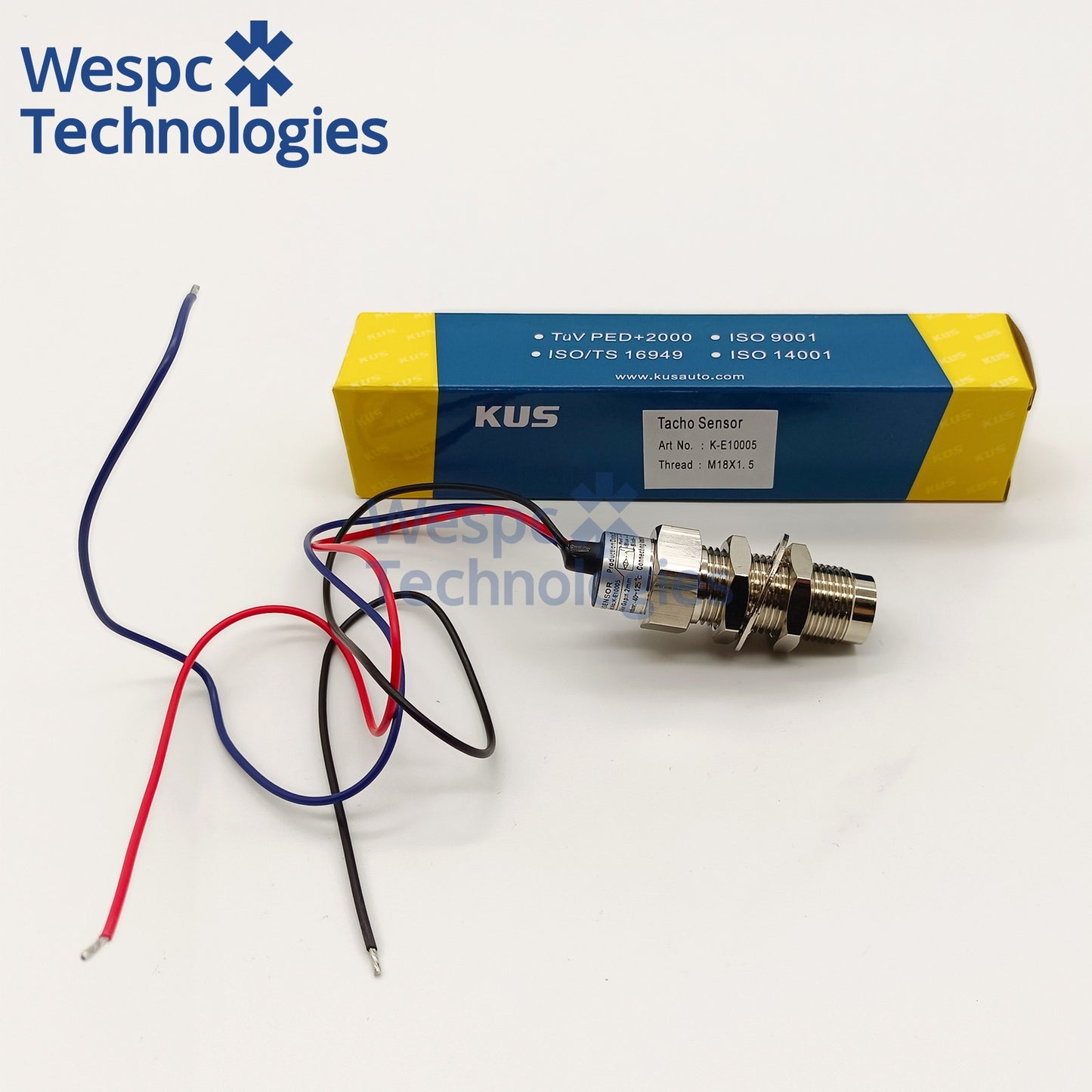 Original Kus Three-Wire Holzer Tacho Sensor KE10005 Sensor 8-32V Thread M18x1.5