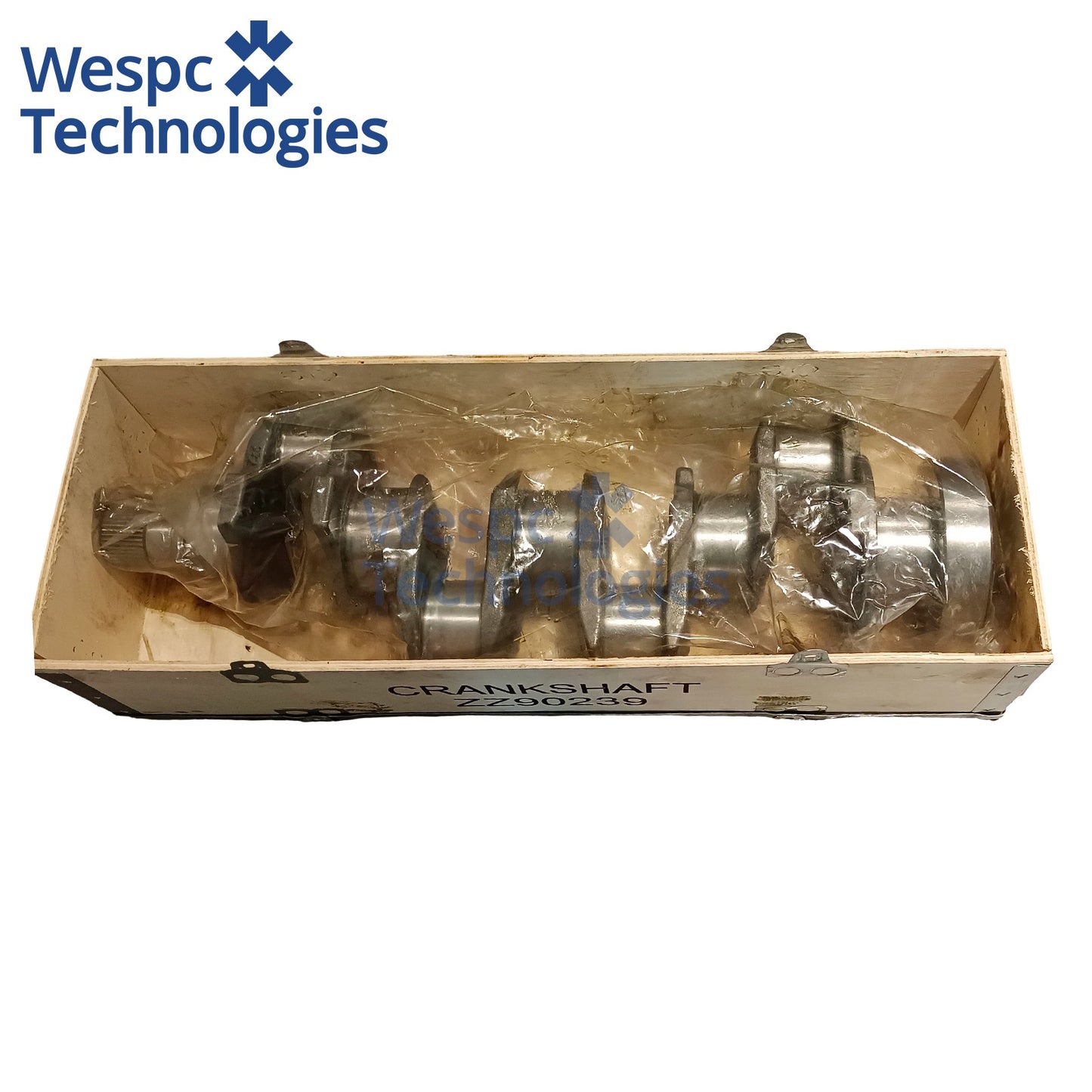 Crankshaft ZZ90239 Compatible with Perkins 1104A-4 1104C-44 Engines Replacement