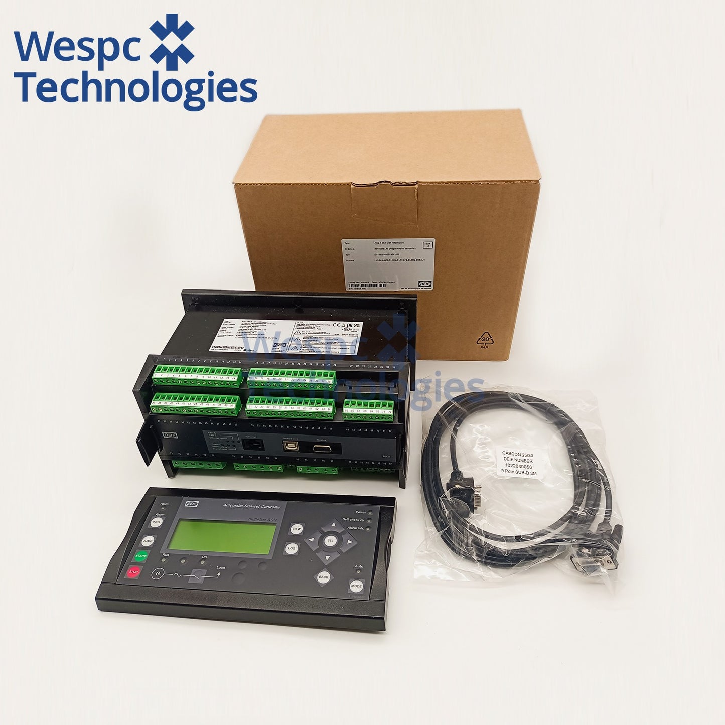 Original DEIF AGC-4 MKII Automatic Genset Controller Generator Set Controller
