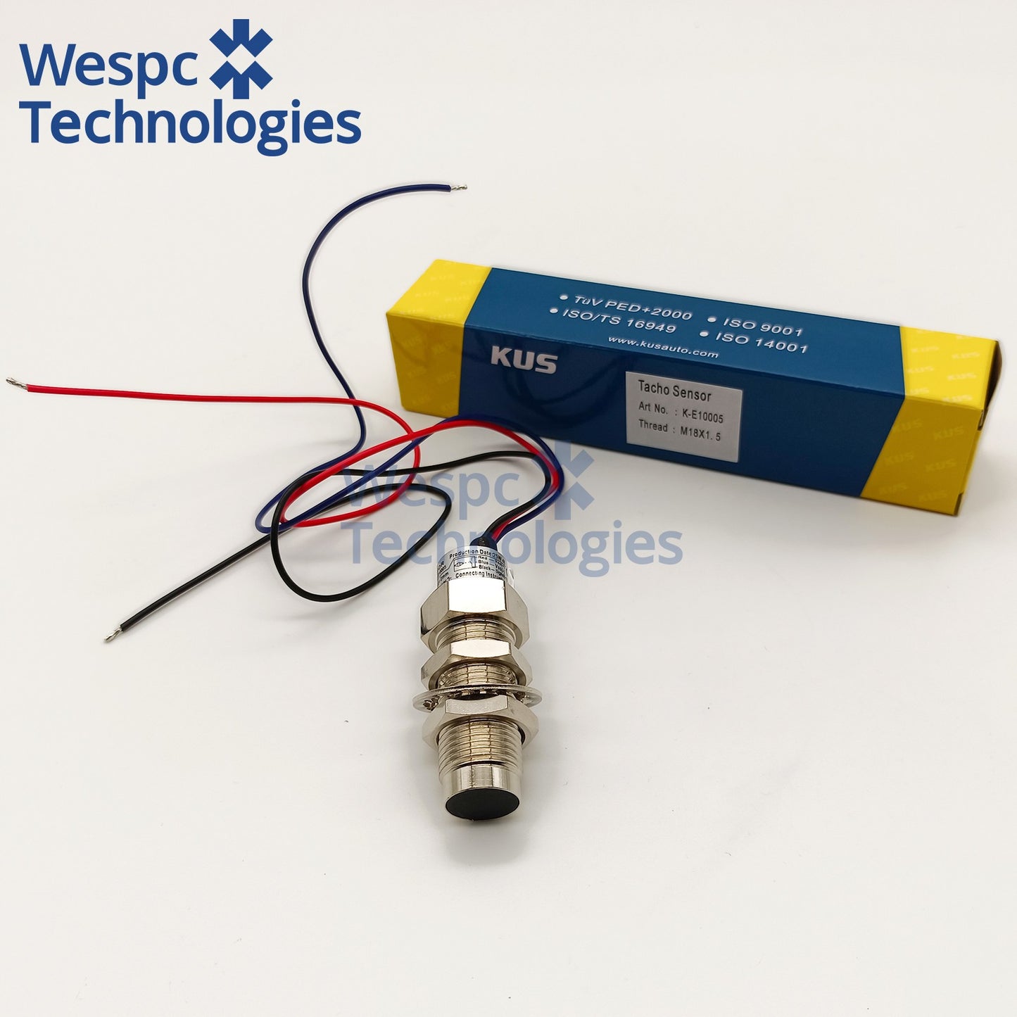 Original Kus Three-Wire Holzer Tacho Sensor KE10005 Sensor 8-32V Thread M18x1.5