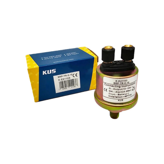 Original KUS KE21103 Engine Mechanical Oil Pressure Sensor Car Boat Sensors VDO 360-081-030-015C NPT 1/8 0.8Bar Alarm