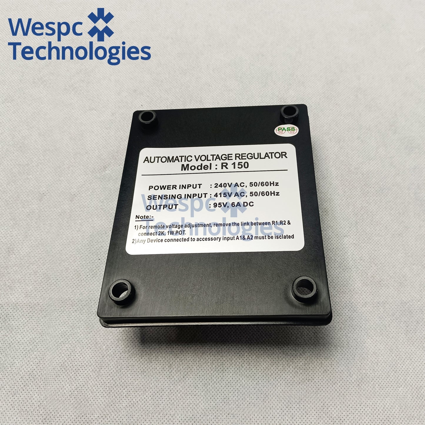 Original Leroy Somer R150 AVR Automatic Voltage Regulator 6A Continuous Excitation 50/60Hz Jumper Adjustable Remote Voltage