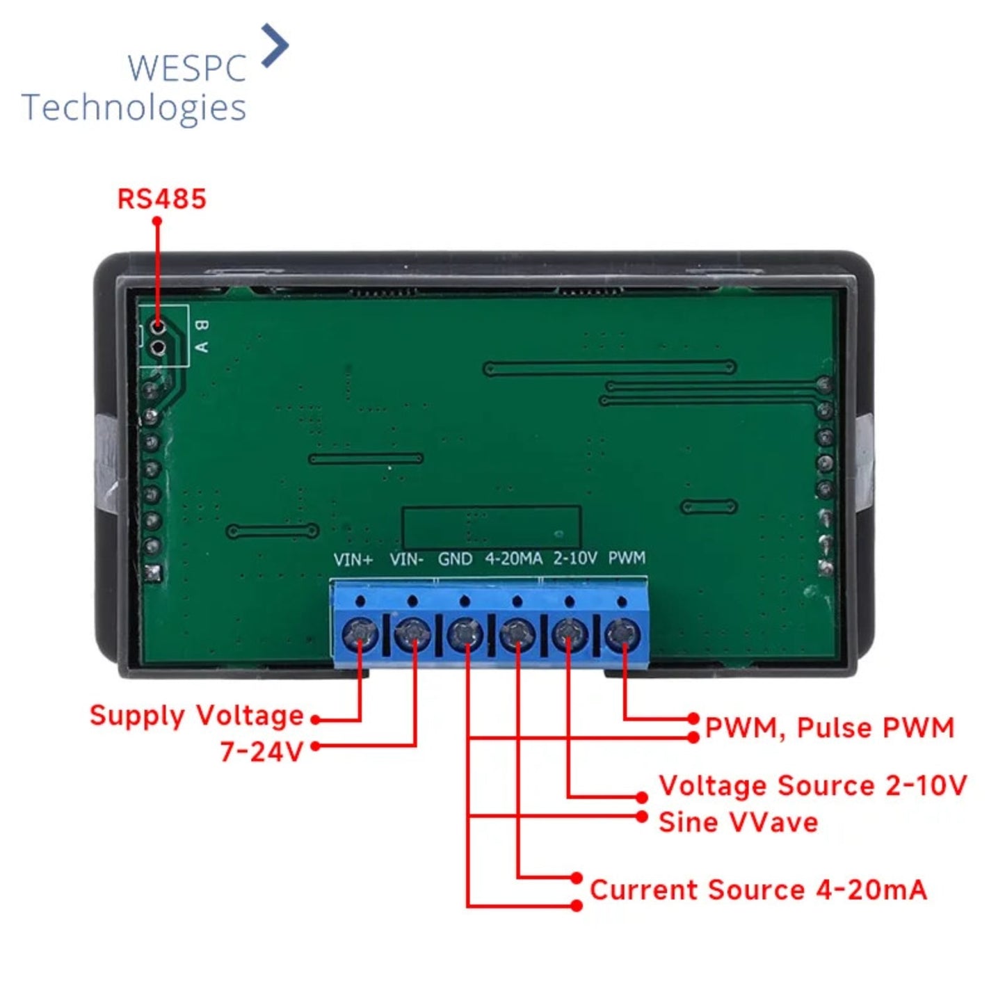 WSFG-06 Pwm Pulse Adjustable Module Sine 2-10V 4-20mA Adjustable Signal Generator