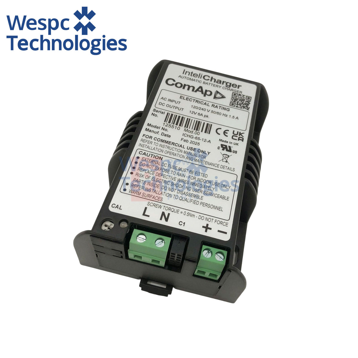 Original ComAp InteliCharger 65 12-A F 12V 6A Three Stage Automatic Battery Charger