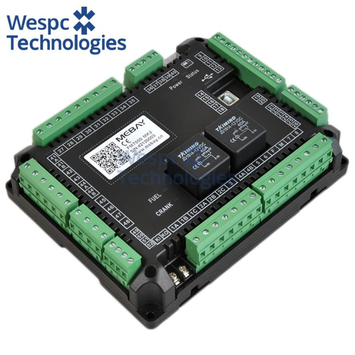 Original Mebay FM7000 MK2 Split Type Genset Controller Mainboard CAN ATS Auto Start Control Unit