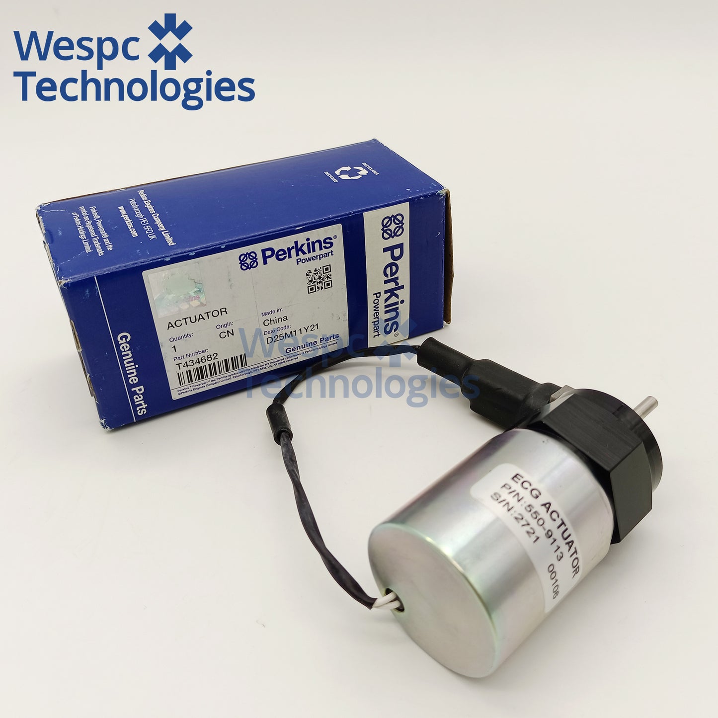 Original Throttle Solenoid U85206500 for Perkins 400 Series Engine 403D-15