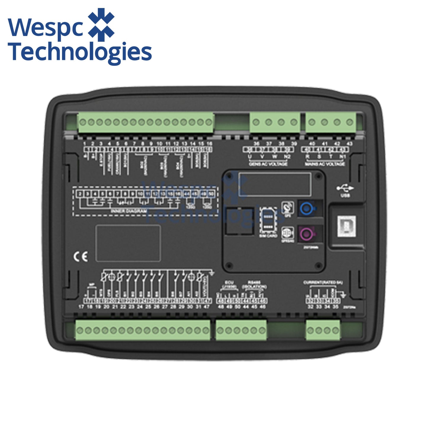 Original SmartGen HGM7220N AMF Auto Start Diesel Generator Controller Panel GPS Remote Generator