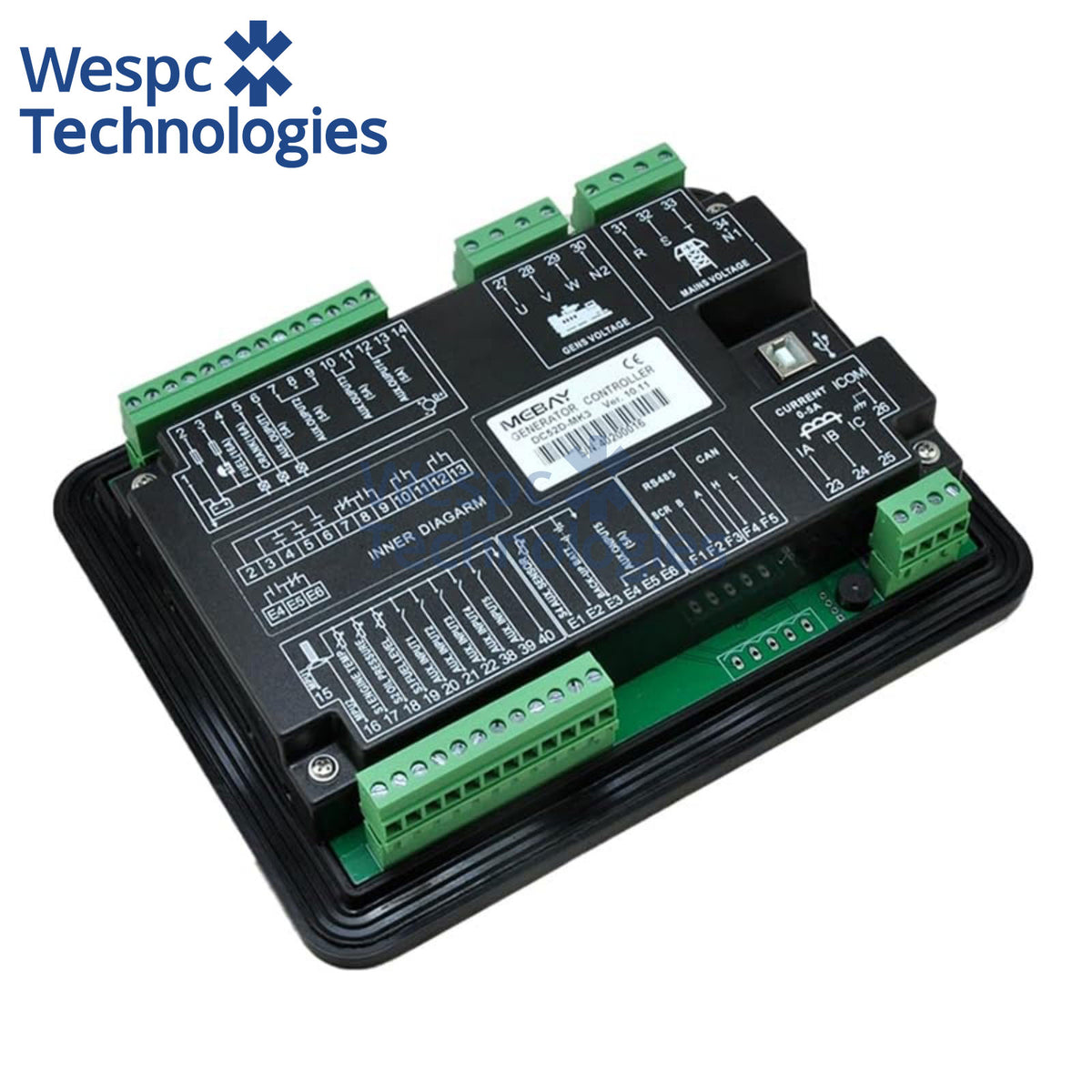 Original Mebay DC50DR MK3 Generator Auto Start Controller Diesel Genset Control Panel Module