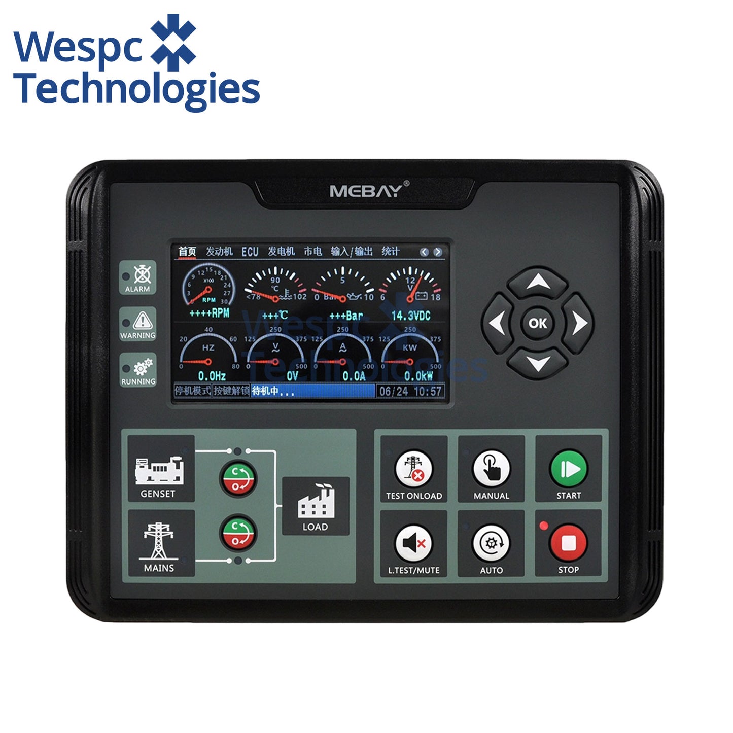 Original Mebay DC72MR Ultra-Low Temperature Diesel Genset Controller for AMF