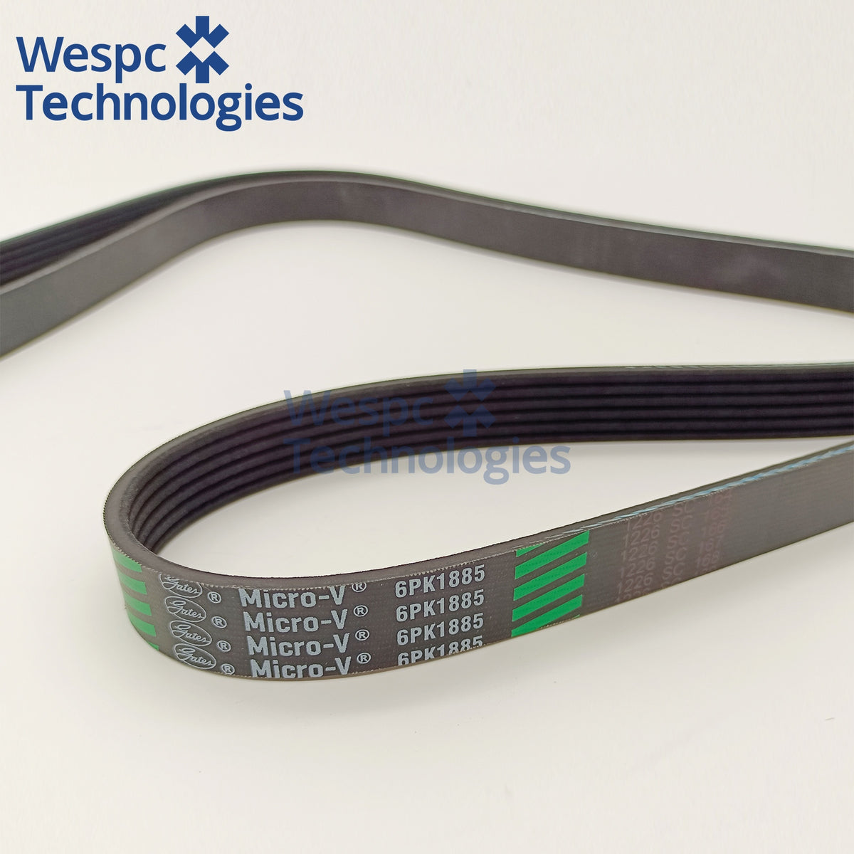Original Gates 6PK1885 Micro-V Serpentine Belt 6 Ribs 1885mm For Passenger Car Engine Accessory Drive