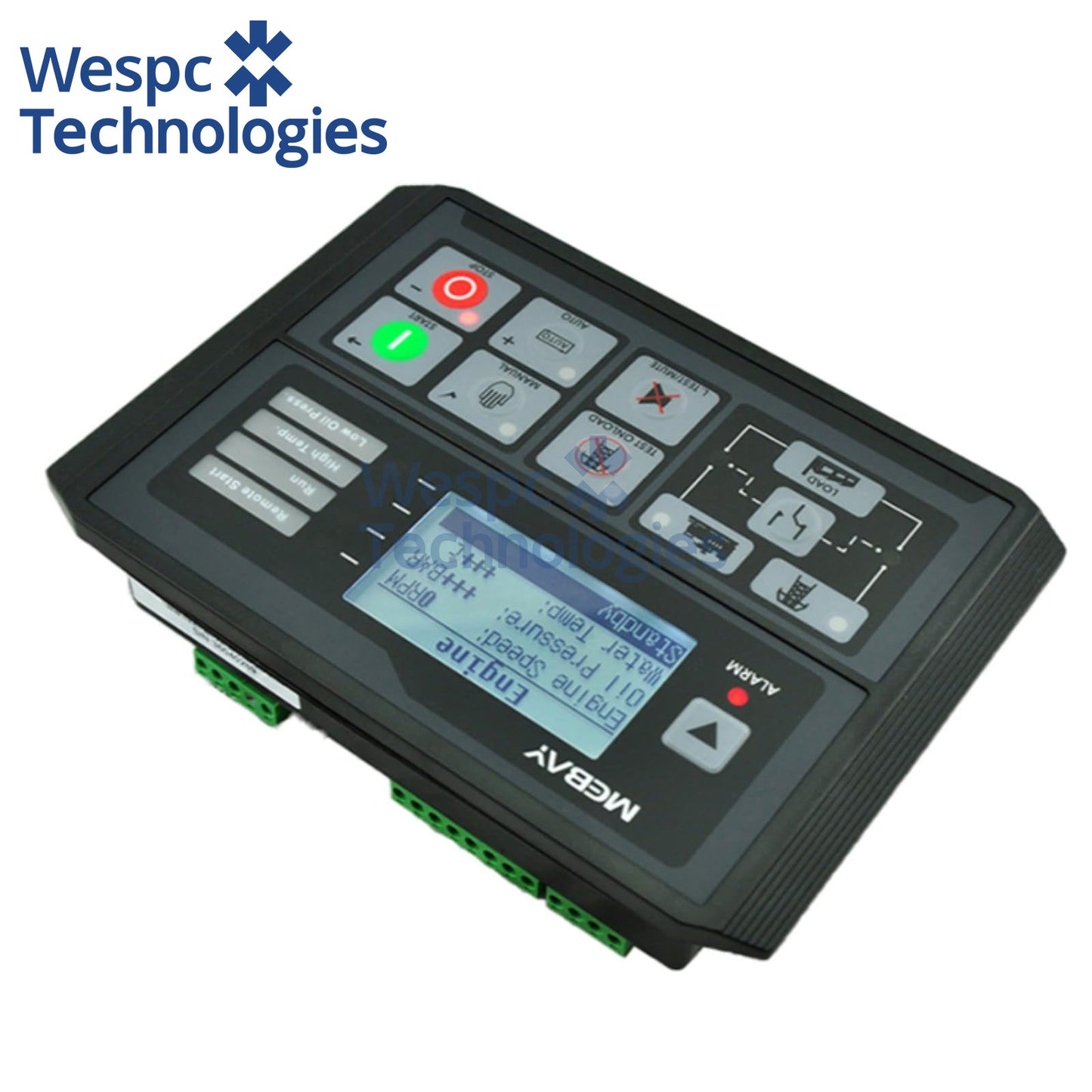 Original  Mebay DC42DR MK3 Generator Set Controller Replaced By DC42DR MK4 Genset Parameters Monitoring