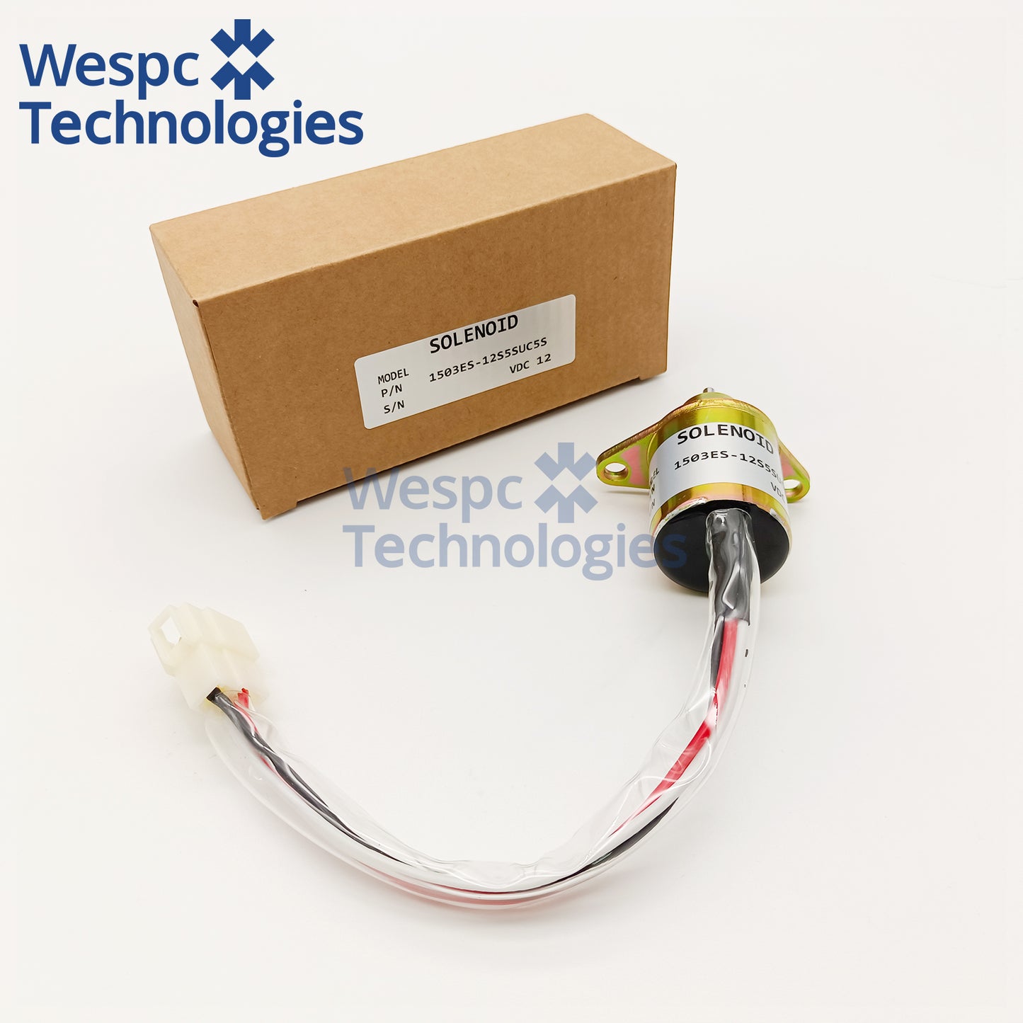 1503ES-12S5SUC5S 12V Fuel Shutoff Solenoid Valve SA-4562T 119653-77950 For Yanmar Hyundai R55-7 R60-7 Excavator Diesel Engine Stop Solenoid