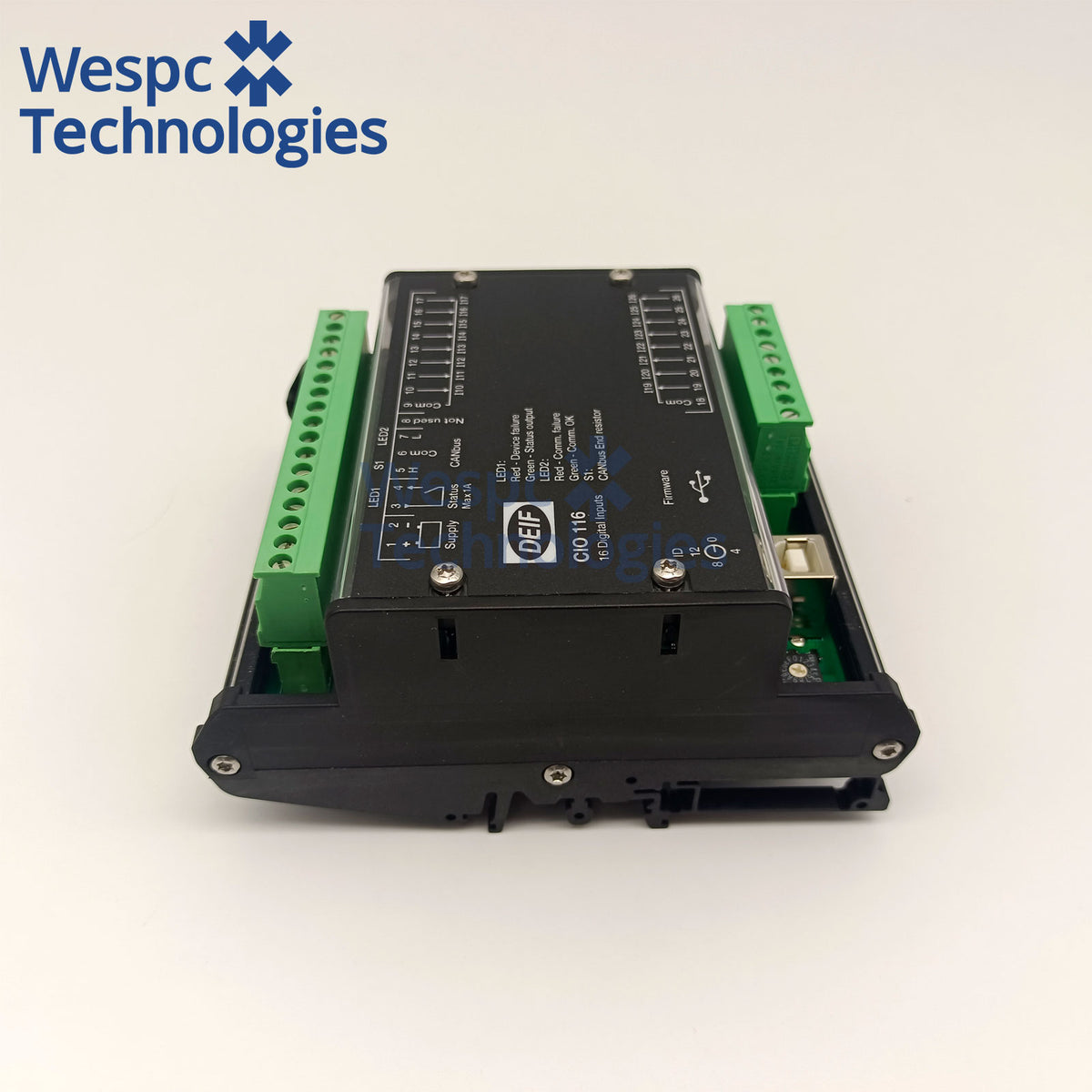Original DEIF CIO116 CAN Bus Digital Input Expansion I/O Module for DEIF Genset Controllers