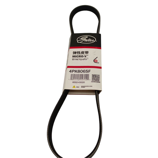Original Gates 4PK806SF Stretch Fit Belt 4 Ribs 806mm For Subaru Impreza AC Compressor