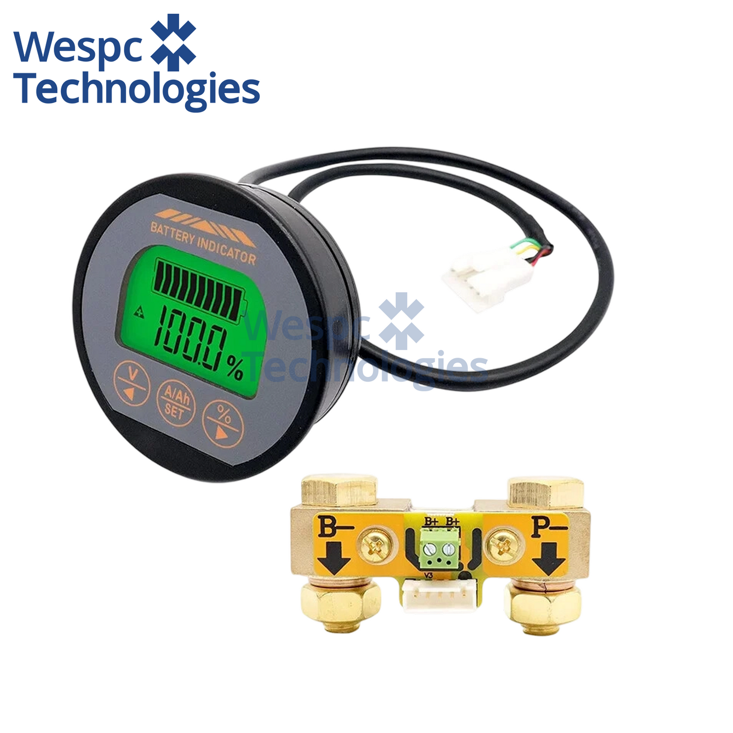 TR16 Waterproof DC 8-120V Battery Capacity Tester 350A High Precision Digital Coulomb Meter LCD Voltage Current SOC Monitor