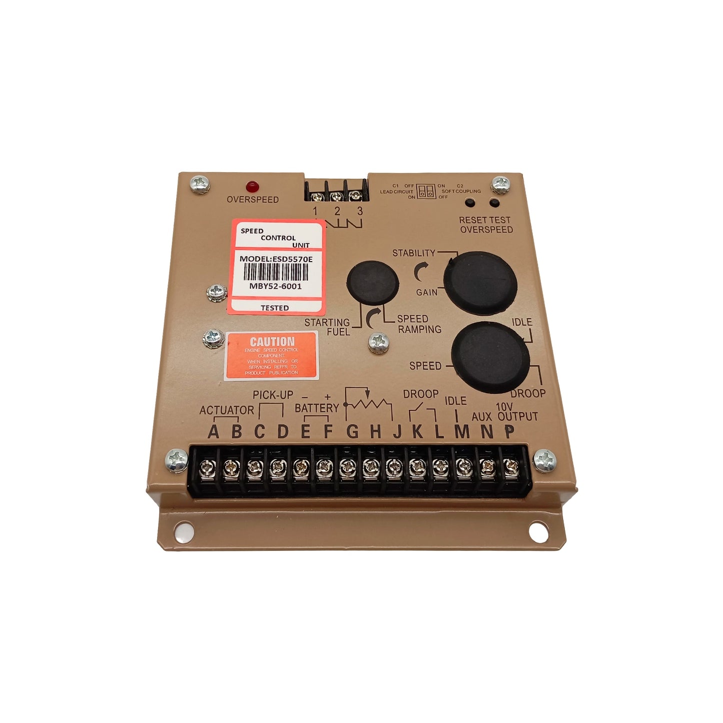 ESD5570E Electronic Speed Control Unit Compatible for GAC Diesel Generator Governor 12/24V DC Engine RPM Controller Genset
