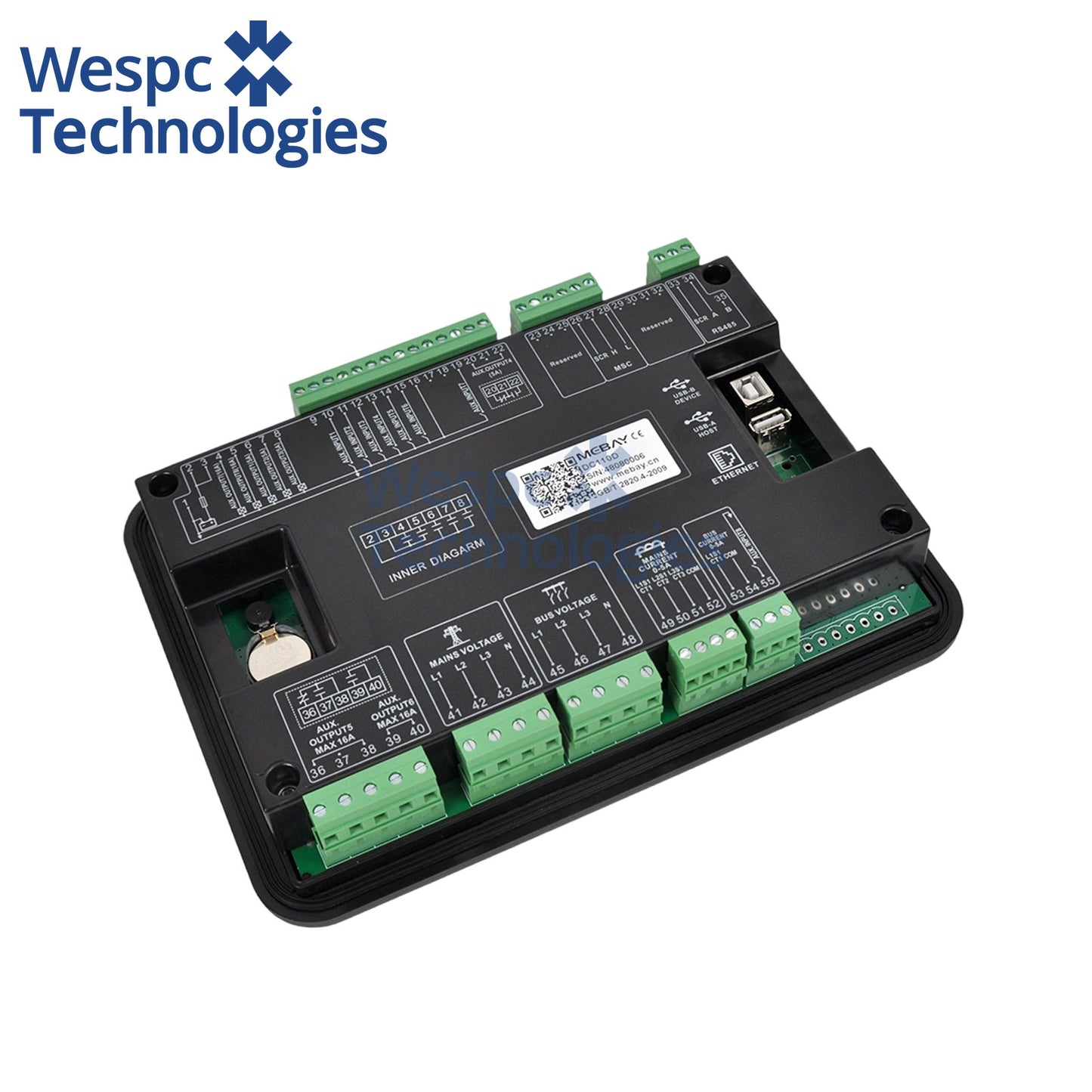 Original Mebay DC110D Controller Diesel Generator Electric Auto Start Control Panel
