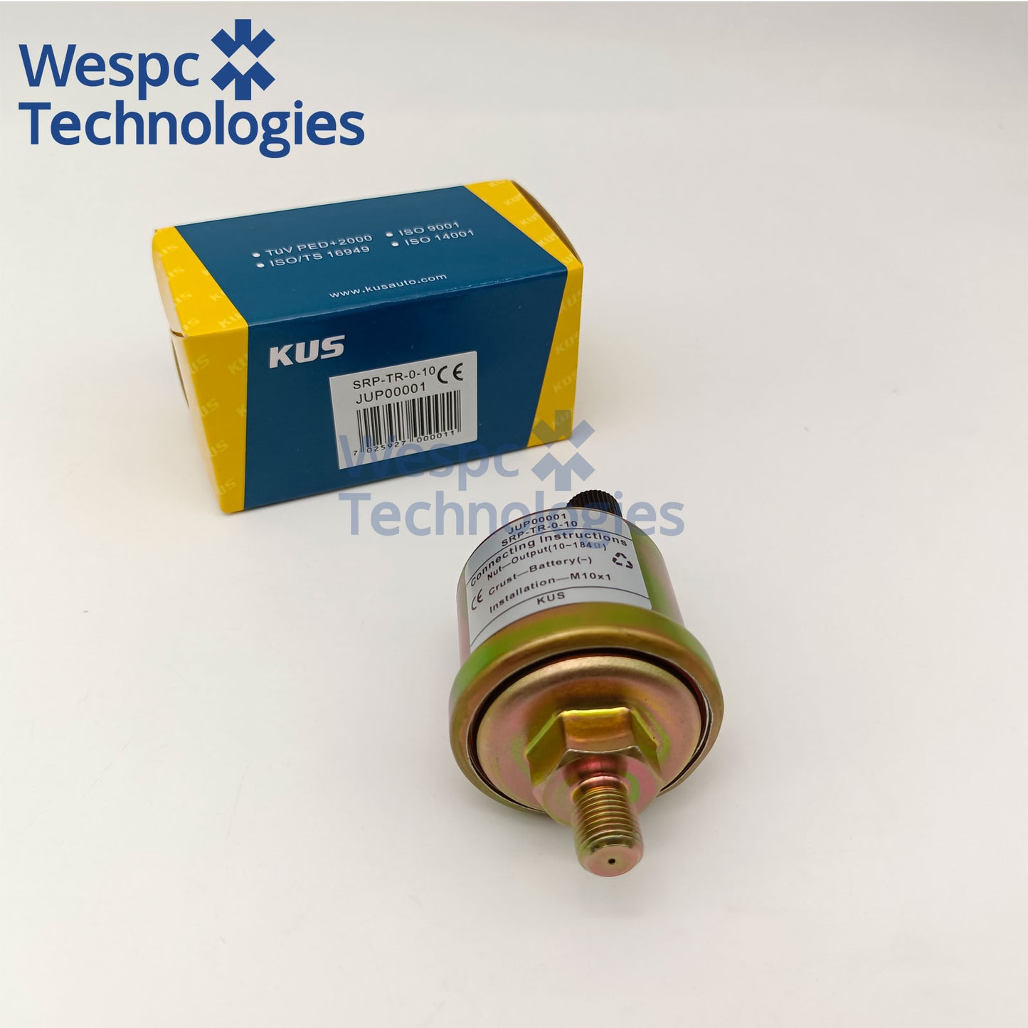 Original JUP00001  KUS Oil Pressure Sensor VDO Part Number 360-081-029-010C and 360-081-029-010K M14×1.5 Metric Thread Dual