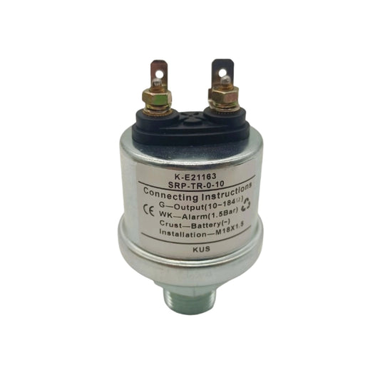 Original KUS KE21163 Mechanical Oil Pressure Sensor 1.5Bar M18×1.5 Metric Thick Thread Dual M4 Screw Terminal with Alarm