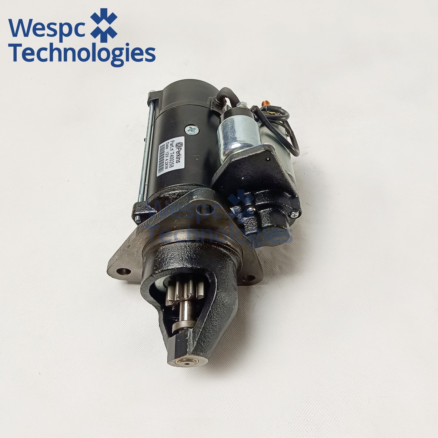 12V 4.2KW 10T Starter Motor T400258 Replacement Electrical Part Fits Perkins 1106 Series Diesel Engine