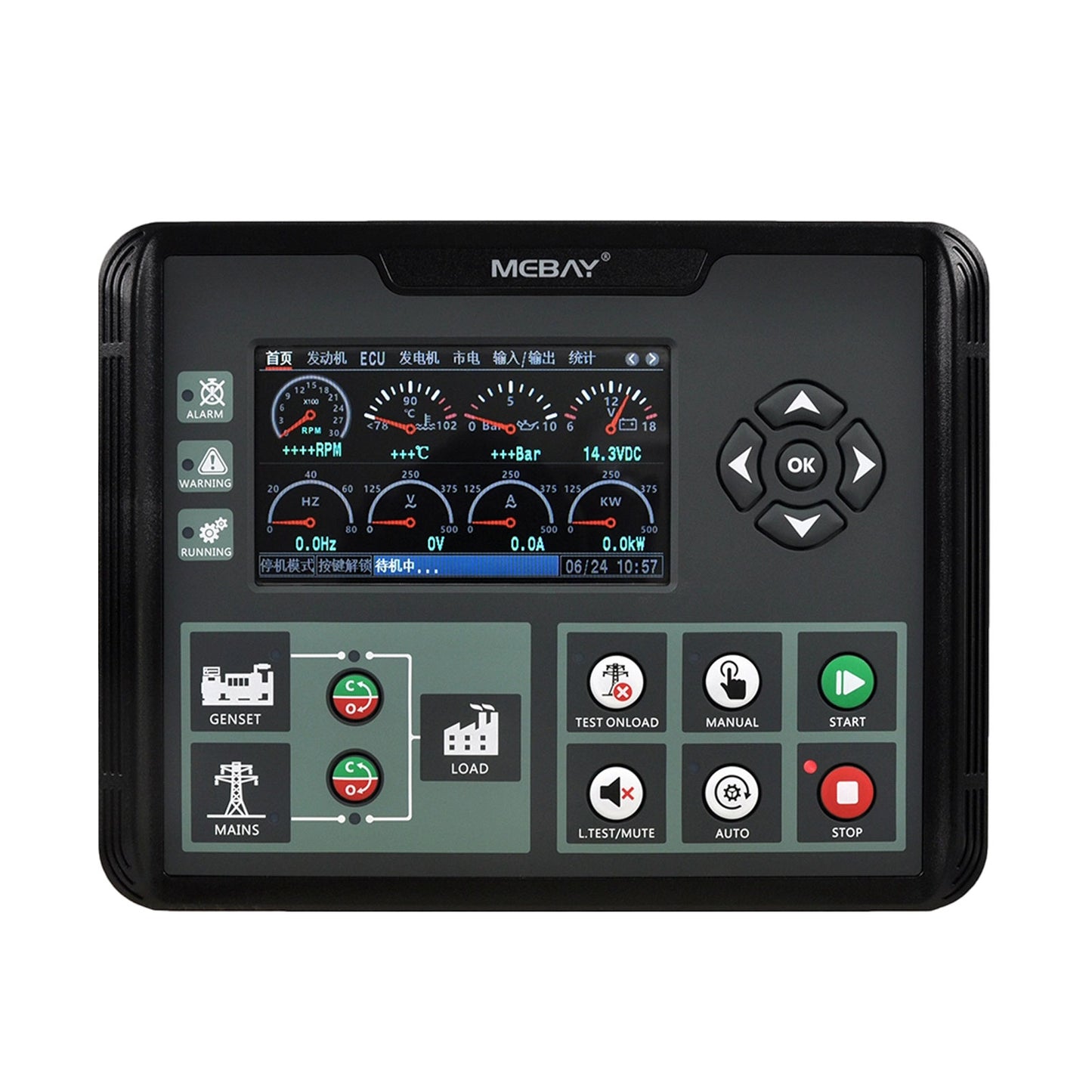 Original Mebay DC72MR Ultra-Low Temperature Diesel Genset Controller for AMF