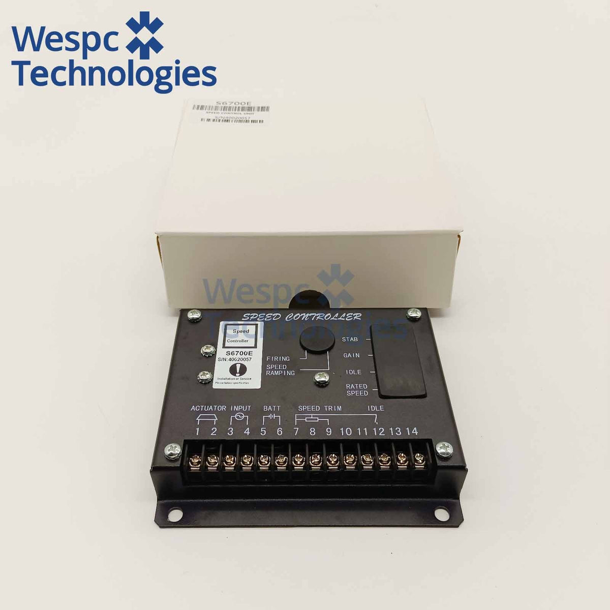 S6700E Electronic Speed Controller Governor Unit 24V DC For Diesel Generator Genset EFC Actuator Replacement