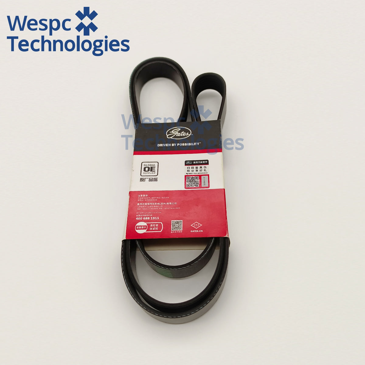 Original GATES 7PK2035 Micro-V Poly-V Multi-Rib Serpentine Belt 7 Ribs 2035mm For Engine Accessories