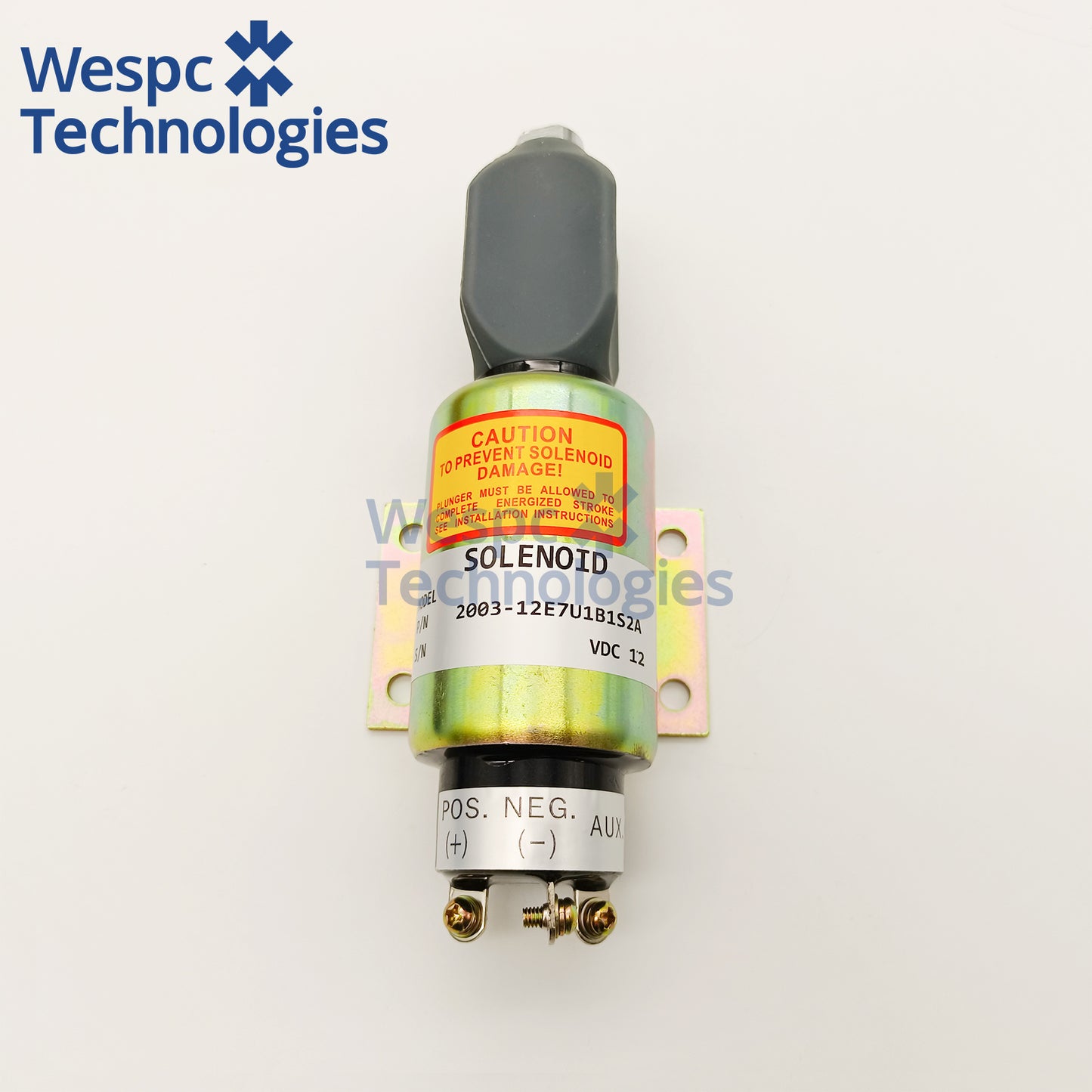2003-12E7U1B1S2A 12V Fuel Shutoff Solenoid Valve Replace SA-4275 Woodward 2000 Series Diesel Engine Stop Solenoid