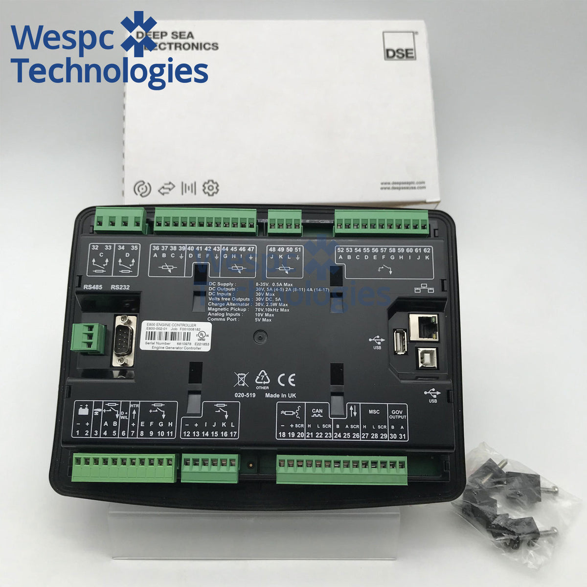 Original Deep Sea DSEE800 Generator Control Module Diesel Engine Automatic Start Stop Controller