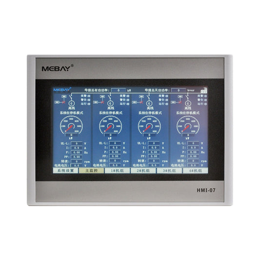 Original Mebay HMI-07 Remote Generator Set Controller TFT Touch Screen RS485 Modbus Monitoring Display Wespc