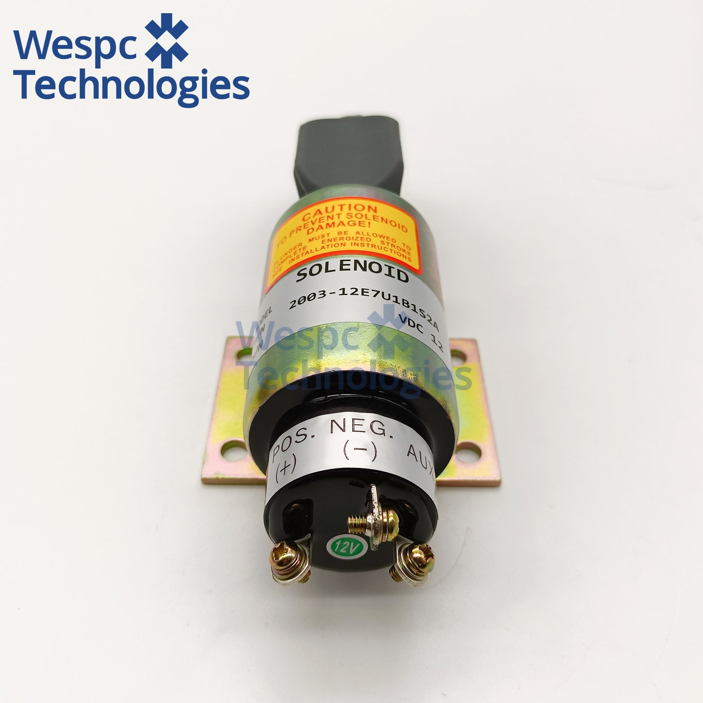 2003-12E7U1B1S2A 12V Fuel Shutoff Solenoid Valve Replace SA-4275 Woodward 2000 Series Diesel Engine Stop Solenoid