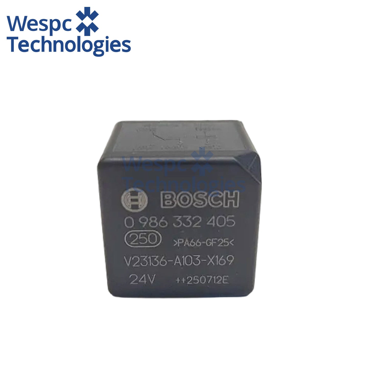 Original Bosch 0986332405 24V 5-Pin Replaces V23136-A103-X169 Mini Changeover Relay 40A NO 20A NC ISO Automotive Relay