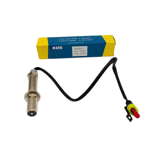 Original KUS KE10039 Magnetoelectric Tacho Speed Sensor 5/8-18UNF 2-Wire Waterproof Plug Passive RPM Pickup Sender