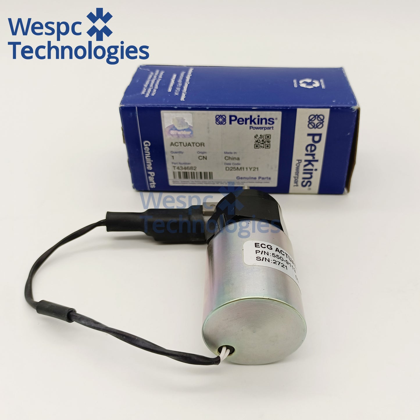 Original Throttle Solenoid U85206500 for Perkins 400 Series Engine 403D-15