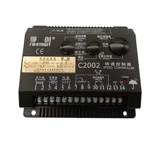 C2002 Diesel Speed Governor DC12V DC24V PID Closed Loop Speed Controller