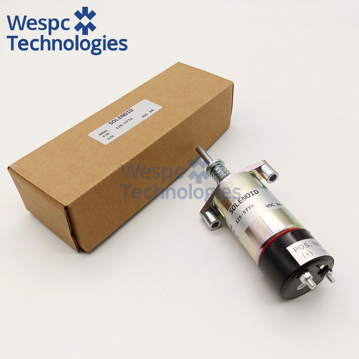 125-5774 24V Fuel Shutoff Solenoid Valve Replace 6T-4121 For CAT 3304 3306 3406B E330B E330C Excavator Diesel Engine Stop Solenoid
